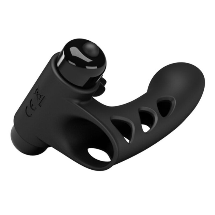 Orlando Schwarze Vibrator-Fingerhülle von Pretty Love Male | Fesselliebe.de
