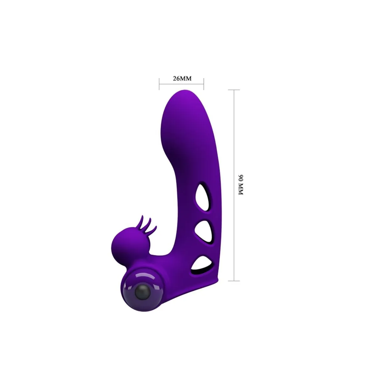 Orlando Purple Vibrator Fingerhülle von Pretty Love Male | Fesselliebe.de