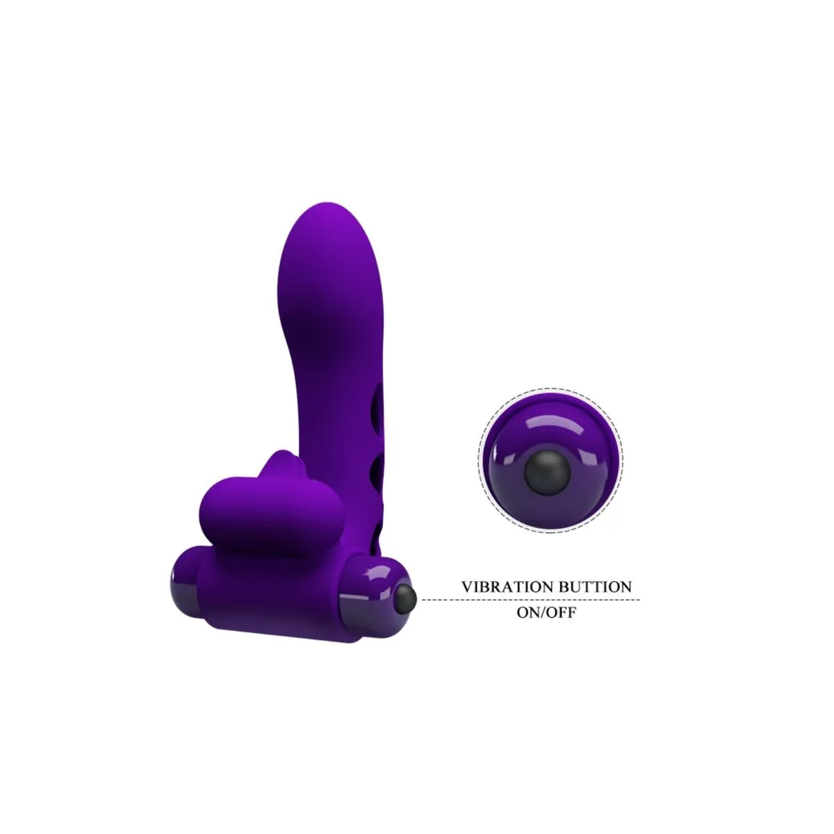 Orlando Purple Vibrator Fingerhülle von Pretty Love Male | Fesselliebe.de