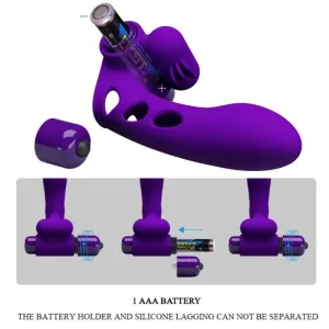 Orlando Purple Vibrator Fingerhülle von Pretty Love Male
