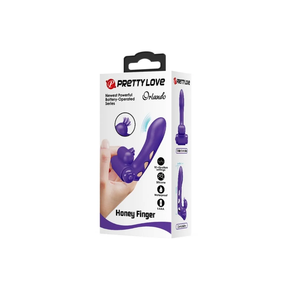 Orlando Purple Vibrator Fingerhülle von Pretty Love Male | Fesselliebe.de