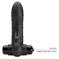 Vance Black Rabbit Vibrator Fingerabdeckung von Pretty Love Male