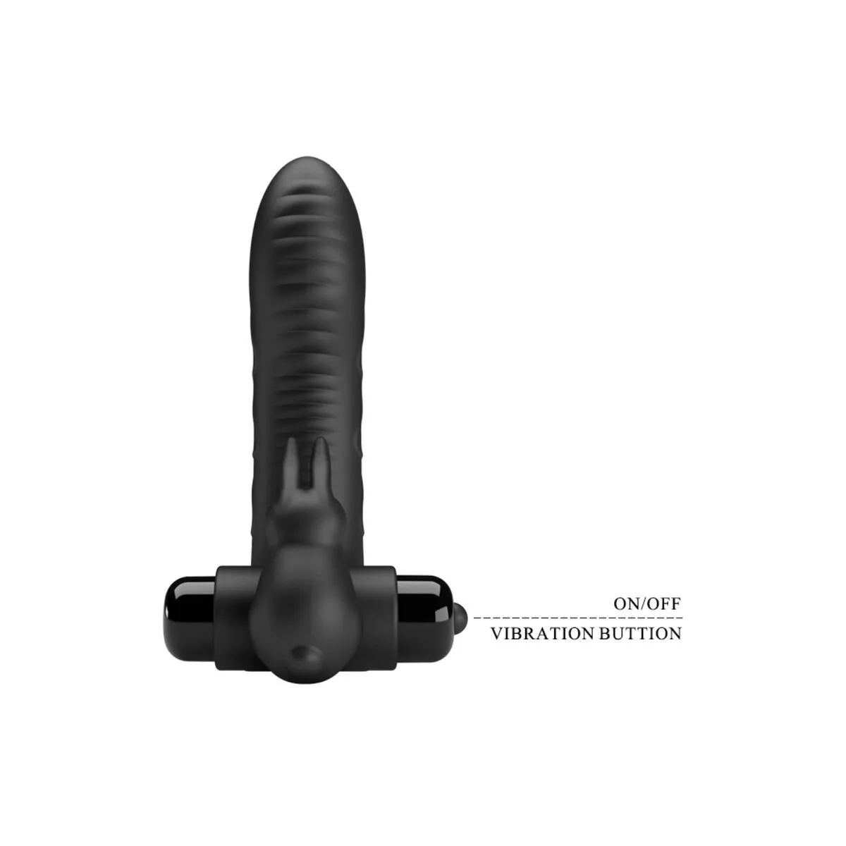 Vance Black Rabbit Vibrator Fingerabdeckung von Pretty Love Male | Fesselliebe.de