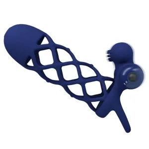 Giann Vibratorring mit Silikonhülle Blau von Pretty Love Male