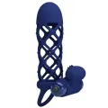 Giann Vibratorring mit Silikonhülle Blau von Pretty Love Male