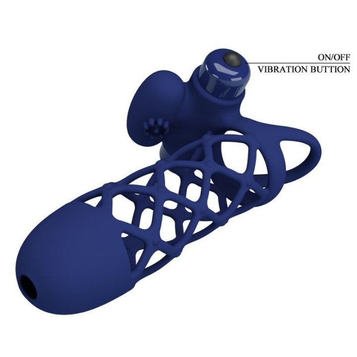 Giann Vibratorring mit Silikonhülle Blau von Pretty Love Male | Fesselliebe.de