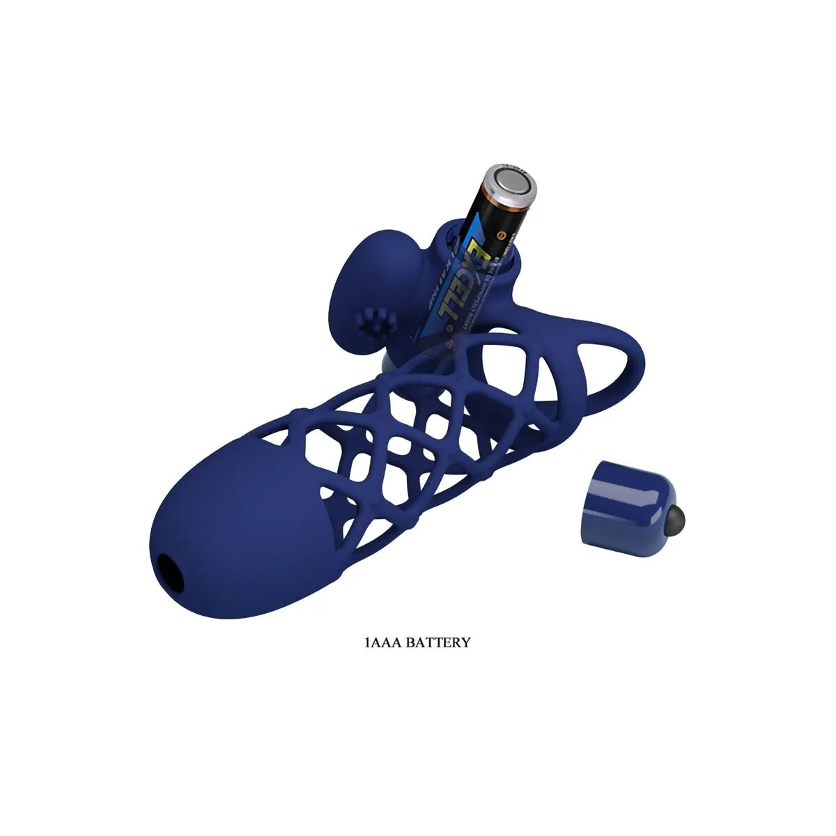 Giann Vibratorring mit Silikonhülle Blau von Pretty Love Male | Fesselliebe.de