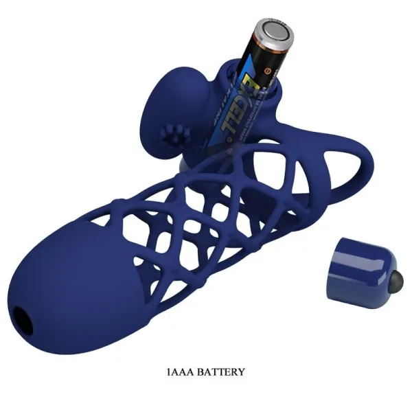 Giann Vibratorring mit Silikonhülle Blau von Pretty Love Male | Fesselliebe.de