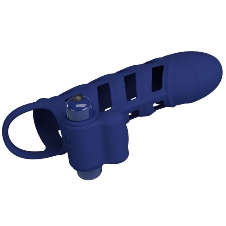 Altaf Vibratorring mit Silikonhülle Blau von Pretty Love Male | Fesselliebe.de