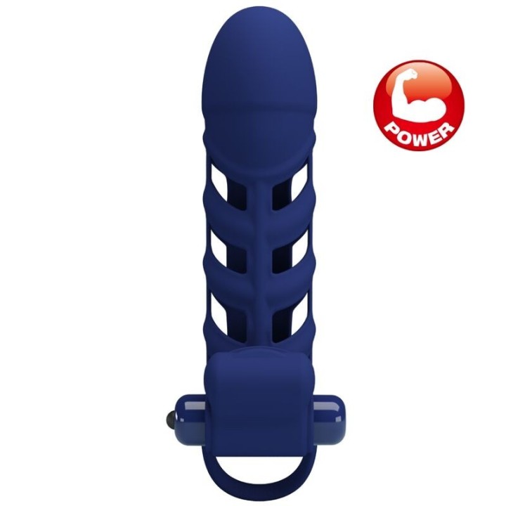 Altaf Vibratorring mit Silikonhülle Blau von Pretty Love Male | Fesselliebe.de