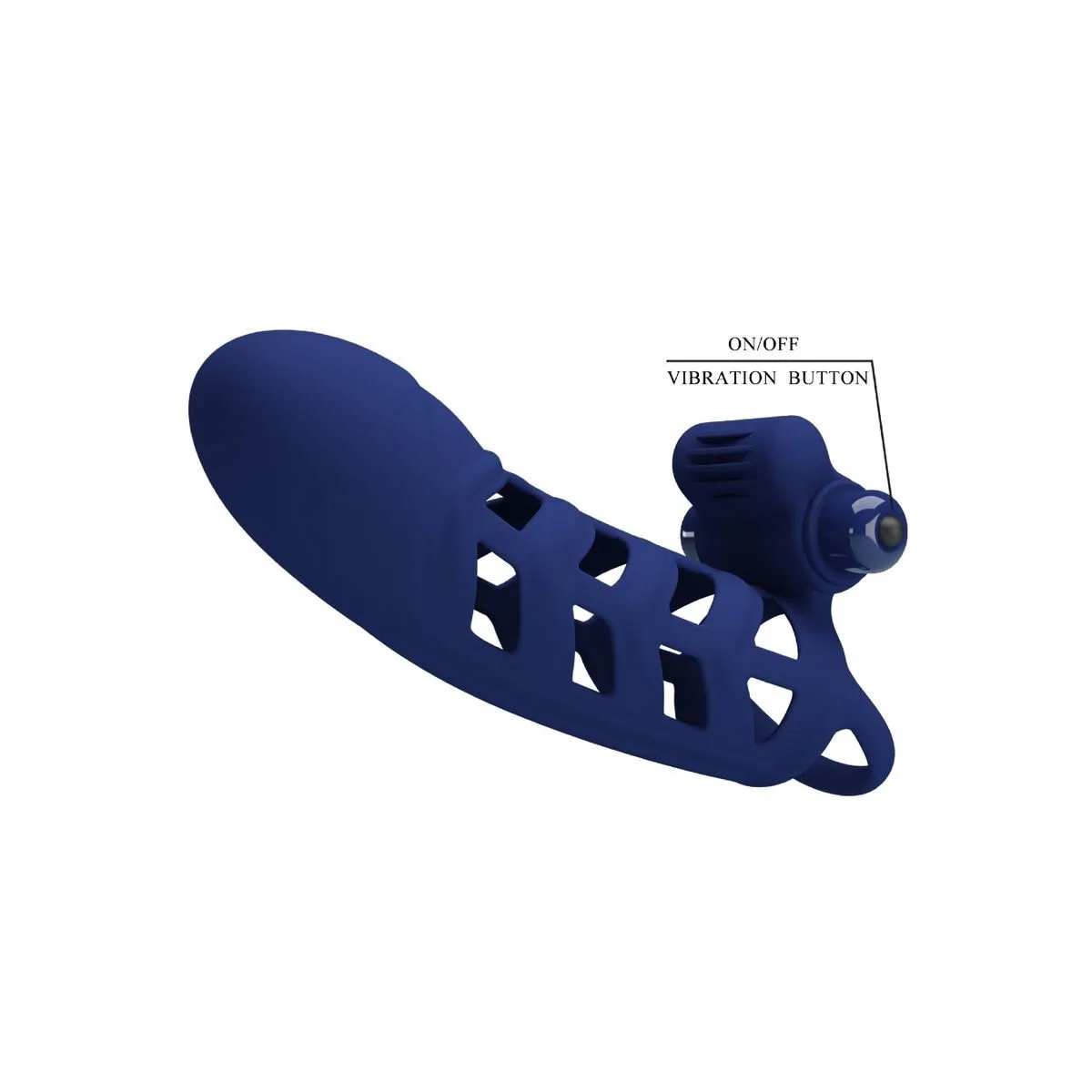 Altaf Vibratorring mit Silikonhülle Blau von Pretty Love Male | Fesselliebe.de