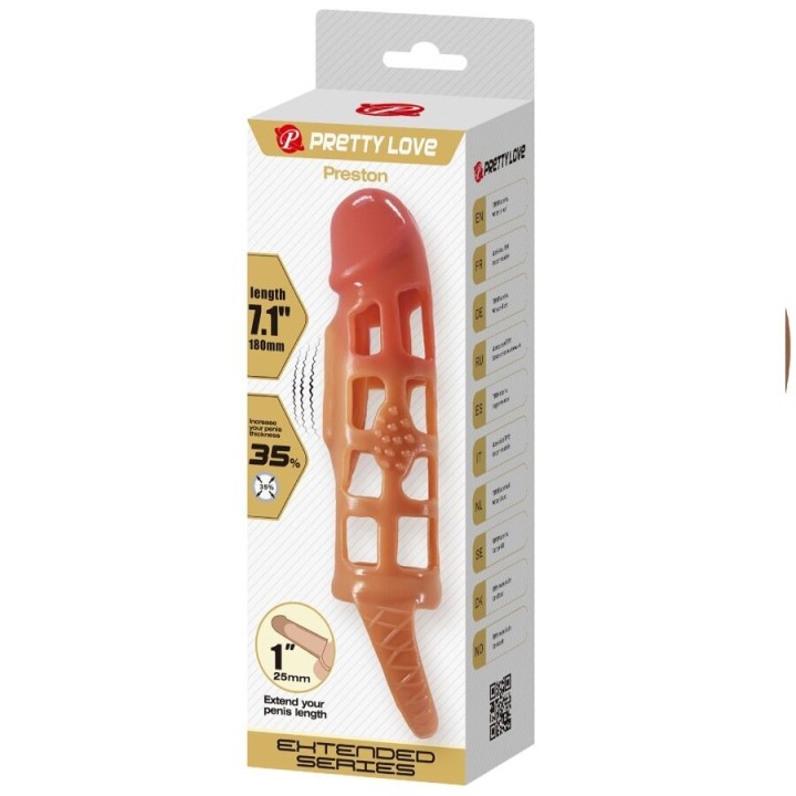 Preston Vibrierende Penishülle 18 cm von Pretty Love | Fesselliebe.de