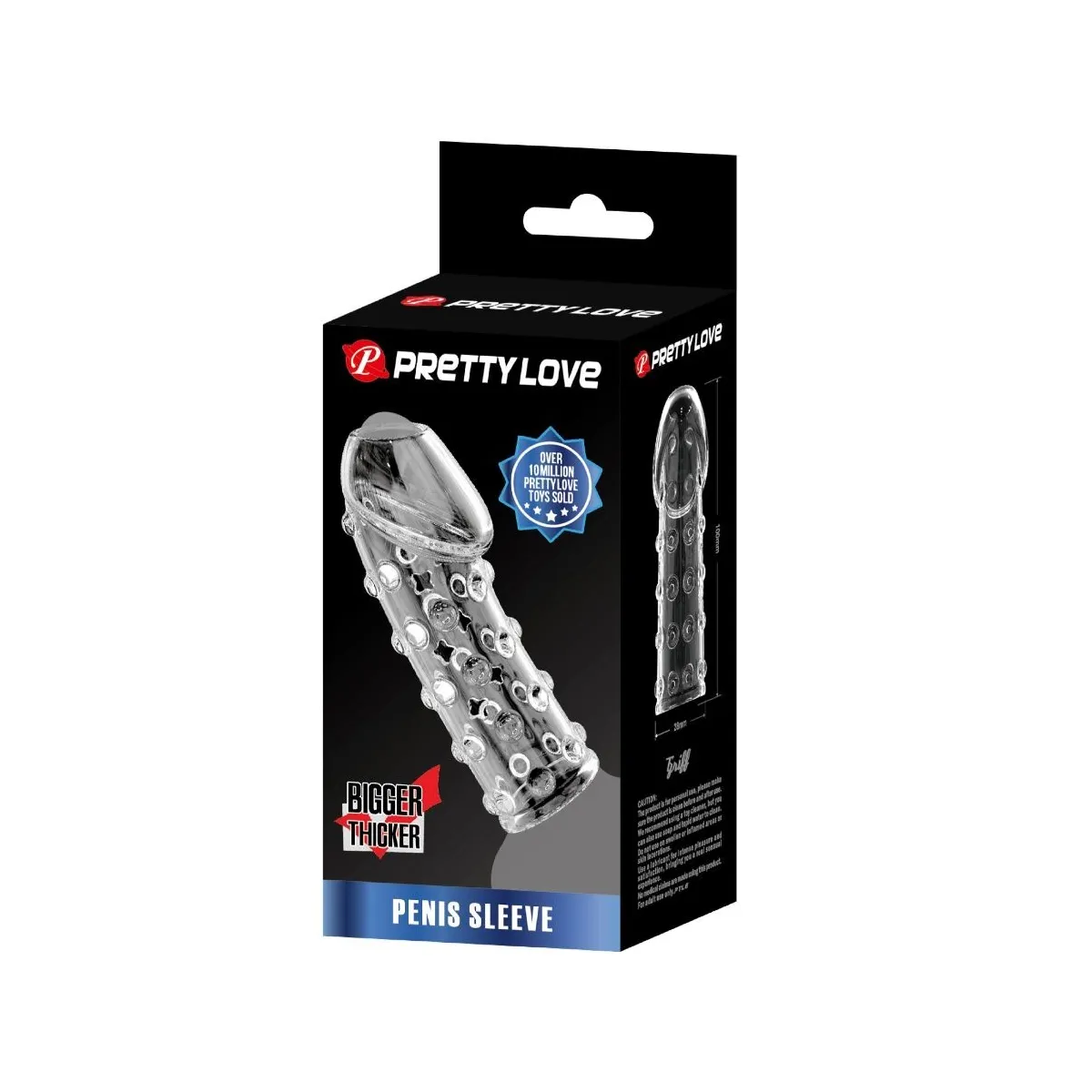 Enge und Voluminöse Penishülle Transparent von Pretty Love Male | Fesselliebe.de