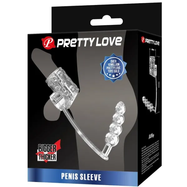 Penishülle mit Anal-Plug Transparent von Pretty Love Male | Fesselliebe.de