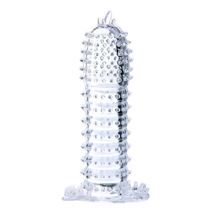 Penishülle mit Transparenten Reizpunkten 14 cm von Baile For Him | Fesselliebe.de