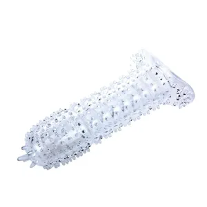 Penishülle mit Transparenten Reizpunkten 14 cm von Baile For Him