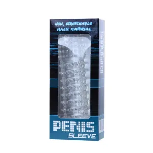 Penishülle mit Transparenten Reizpunkten 14 cm von Baile For Him