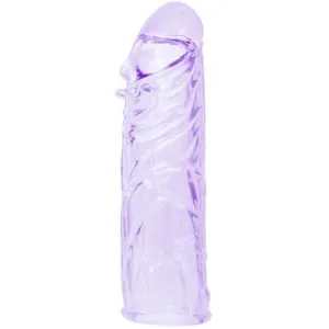 Lila Penishülle aus anpassbarem Silikon 13 cm von Baile For Him