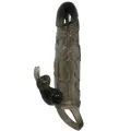 Brave Man Penisabdeckung mit Rabbit Schwarz 16,5 cm von Baile For Him