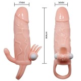 Brave Man Penishülle mit Klitoris und Analstimulation Fleisch 16,5 cm von Baile For Him | Fesselliebe.de