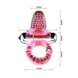 Sweet Abs 10 Rhythms Ring Rosa Vibrator Penisring von Baile For Him | Fesselliebe.de