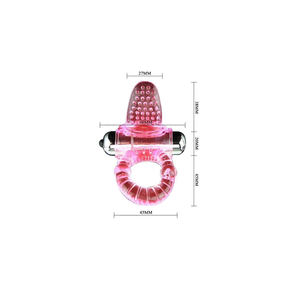 Sweet Abs 10 Rhythms Ring Rosa Vibrator Penisring von Baile For Him | Fesselliebe.de
