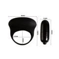 Bertram Schwarzer Vibratorring von Pretty Love Male