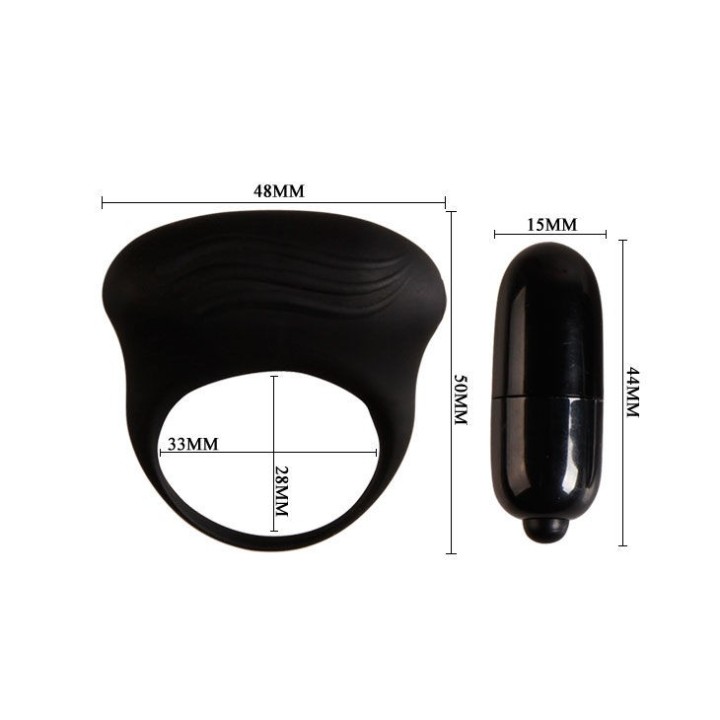 Bertram Schwarzer Vibratorring von Pretty Love Male | Fesselliebe.de