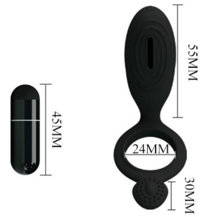 Ethel Vibrationsring mit Stimulator von Pretty Love Male | Fesselliebe.de