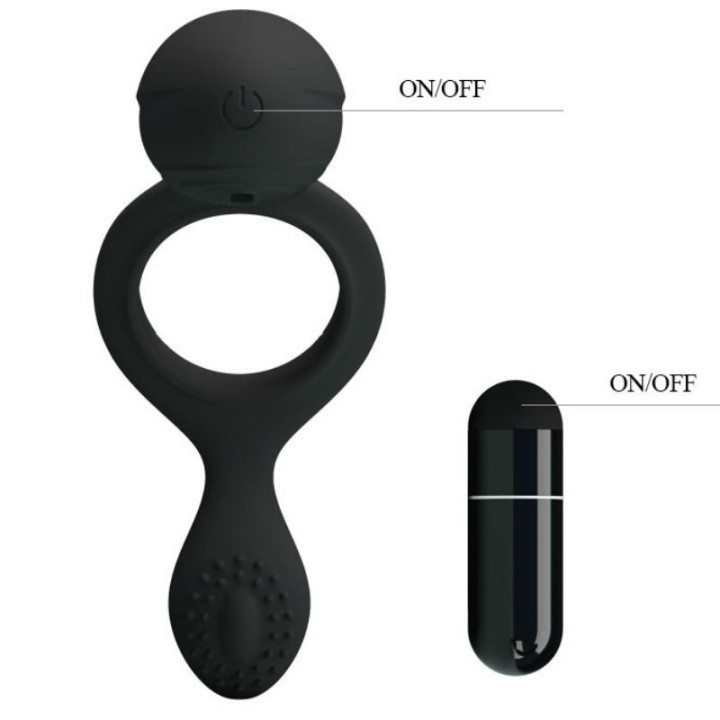 Ethel Vibrationsring mit Stimulator von Pretty Love Male | Fesselliebe.de