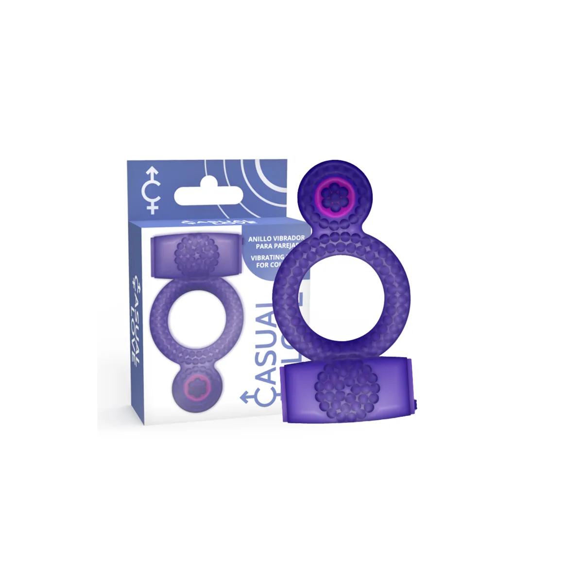 Ring Doppelter Genuss Lila Ring von Casual Love | Fesselliebe.de