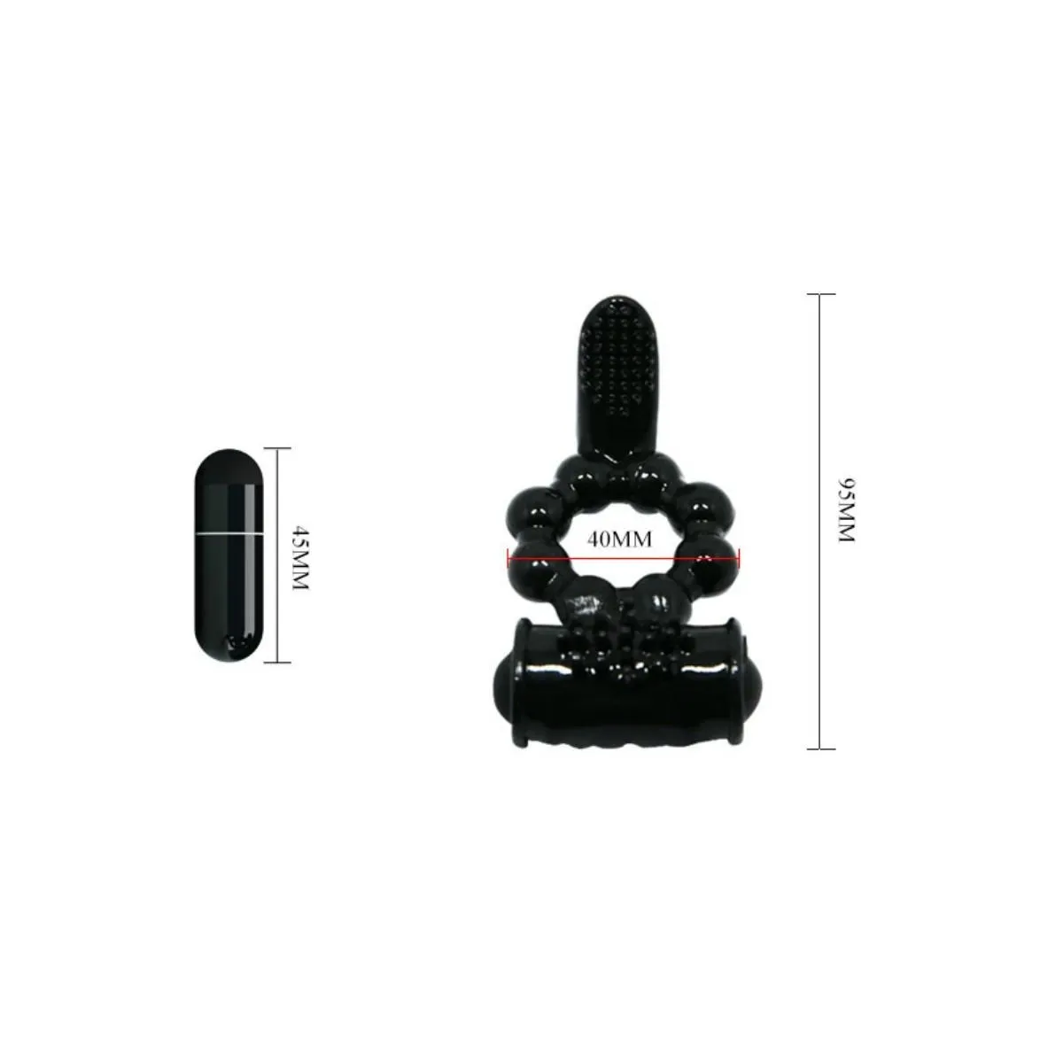 Sweet Ring Ring mit Doppelstimulator von Baile For Him | Fesselliebe.de