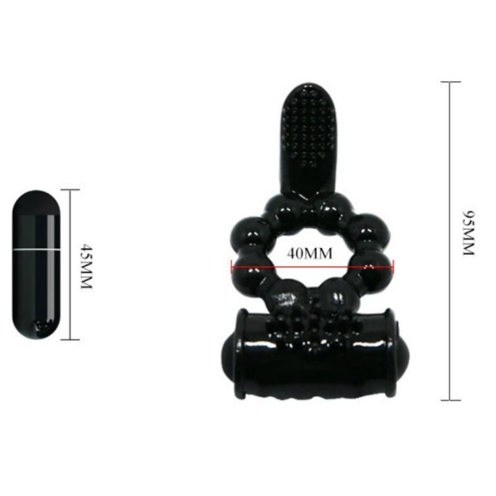 Sweet Ring Ring mit Doppelstimulator von Baile For Him | Fesselliebe.de