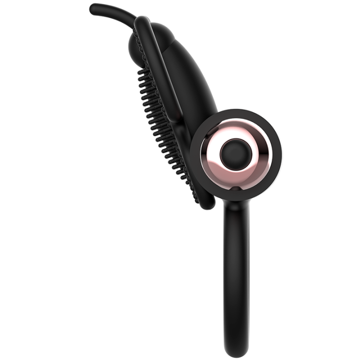 Cockring Schmetterling mit Vibrator Schwarz/ Gold von Coquette Toys | Fesselliebe.de