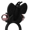 Cockring Schmetterling mit Vibrator Schwarz/ Gold von Coquette Toys