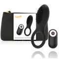Cockring mit Fernbedienung wiederaufladbar Schwarz/Gold von Coquette Toys