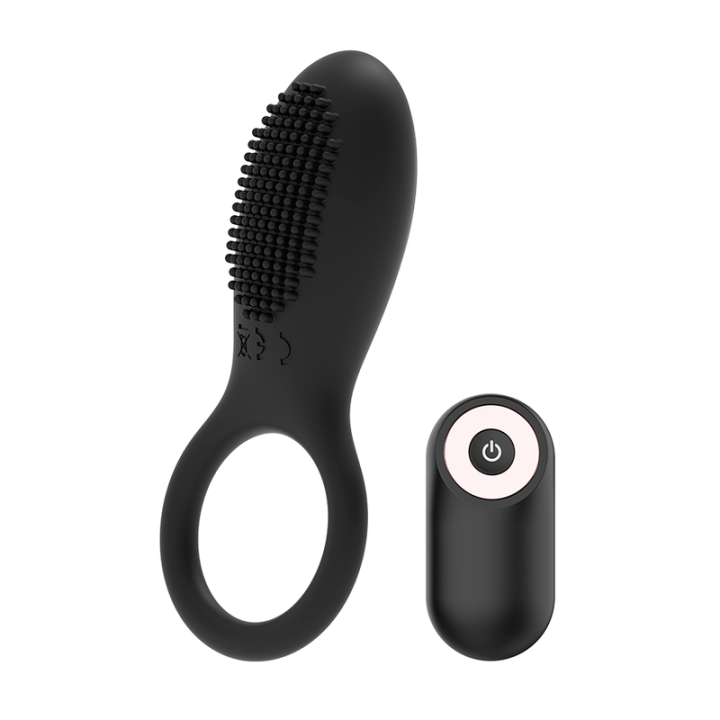 Cockring mit Fernbedienung wiederaufladbar Schwarz/Gold von Coquette Toys | Fesselliebe.de