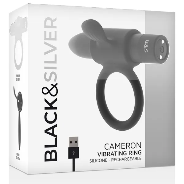 Cameron Schwarz wiederaufladbarer Ring von Black&Silver | Fesselliebe.de