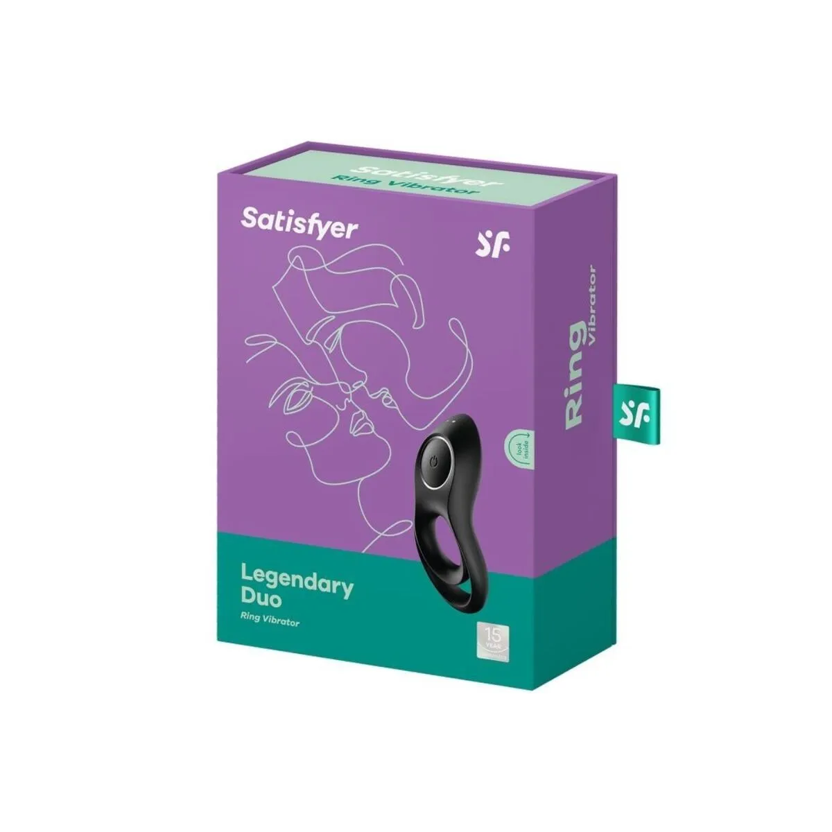 Legendrer Duoring Vibrator Schwarz von Satisfyer Ring | Fesselliebe.de