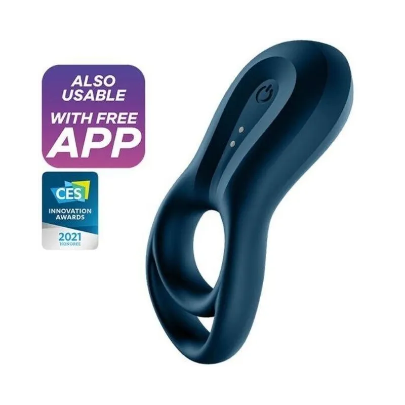 Epic Duo Ringvibratorapp Blau von Satisfyer Connect | Fesselliebe.de
