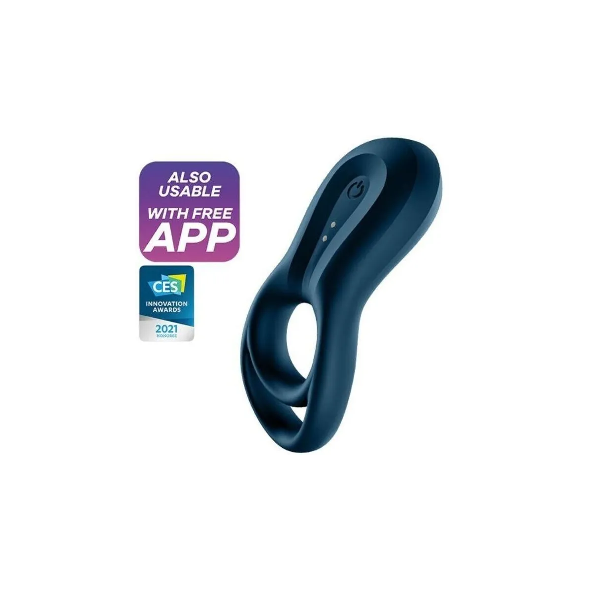 Epic Duo Ringvibratorapp Blau von Satisfyer Connect | Fesselliebe.de