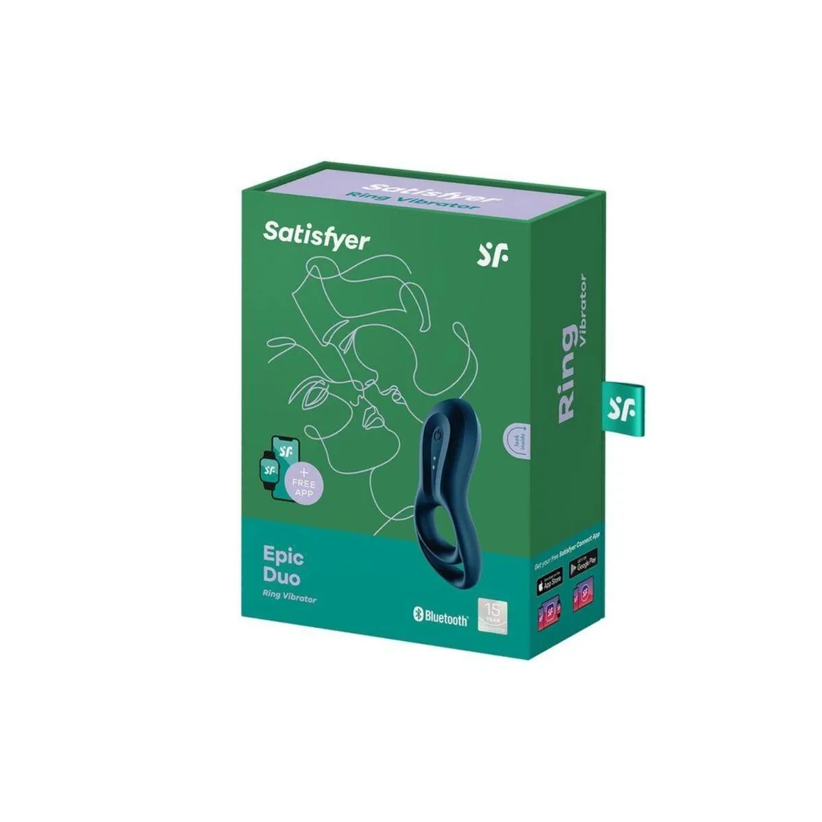 Epic Duo Ringvibratorapp Blau von Satisfyer Connect | Fesselliebe.de