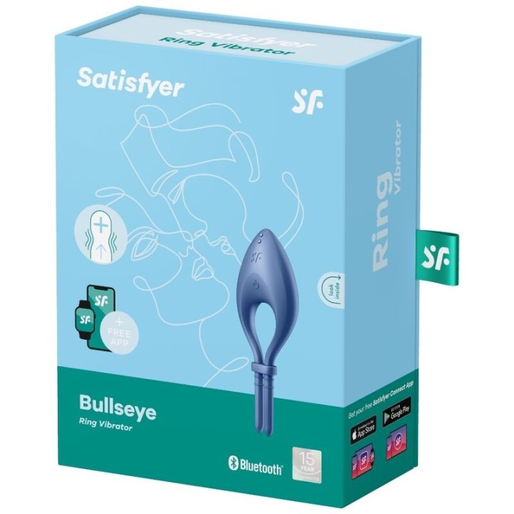 Bullseye Ring Vibrator App Blau von Satisfyer Ring | Fesselliebe.de