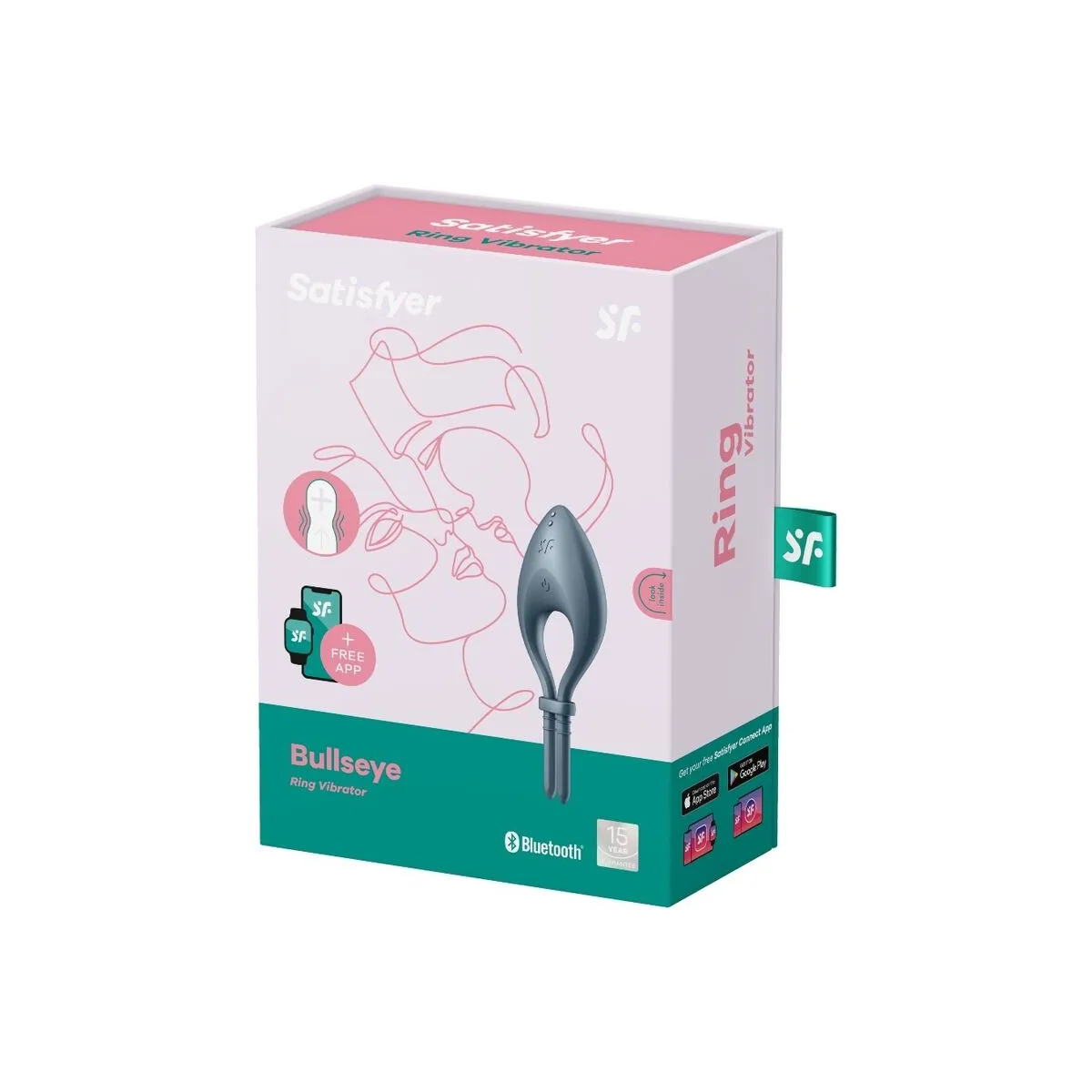 Bullseye Ring Vibrator App Grau von Satisfyer Ring | Fesselliebe.de