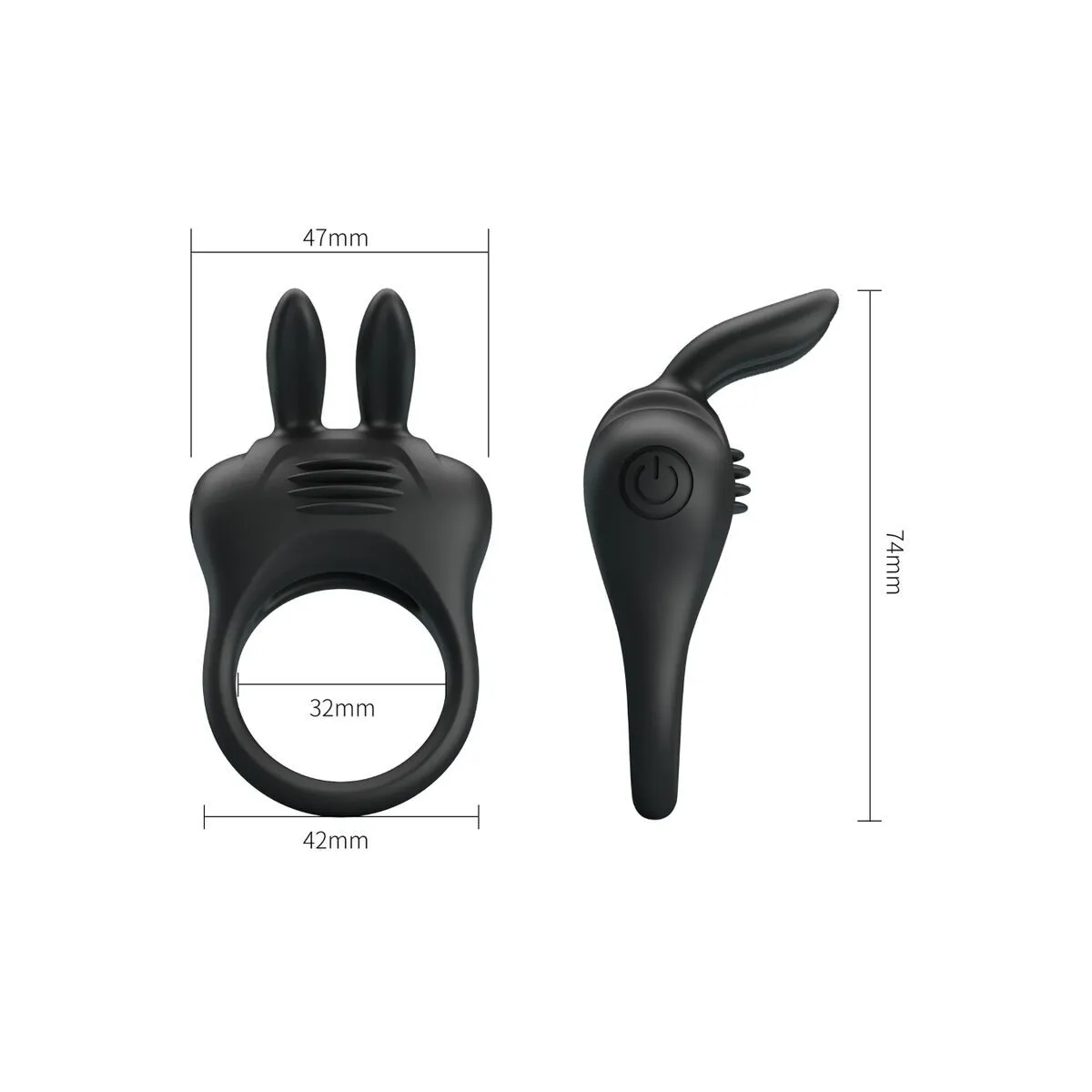 Davion Rabbit Vibratorring von Pretty Love | Fesselliebe.de