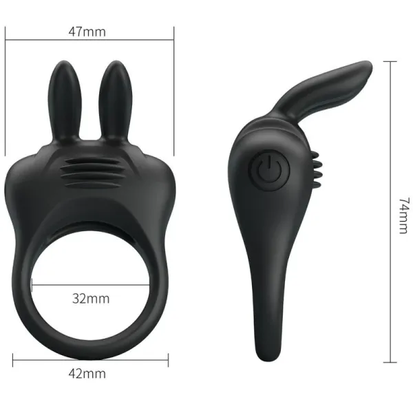 Davion Rabbit Vibratorring von Pretty Love | Fesselliebe.de