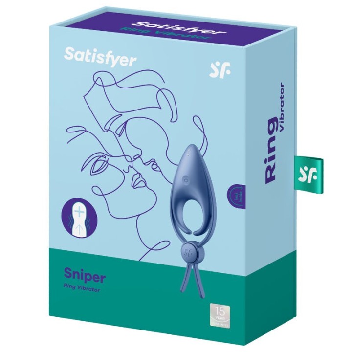 Sniper Ringvibrator Blau von Satisfyer Ring | Fesselliebe.de