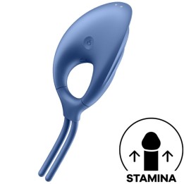 Swordsman Ringvibrator Blau von Satisfyer Ring | Fesselliebe.de