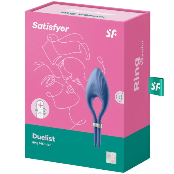 Duelist Ringvibrator Blau von Satisfyer Ring | Fesselliebe.de