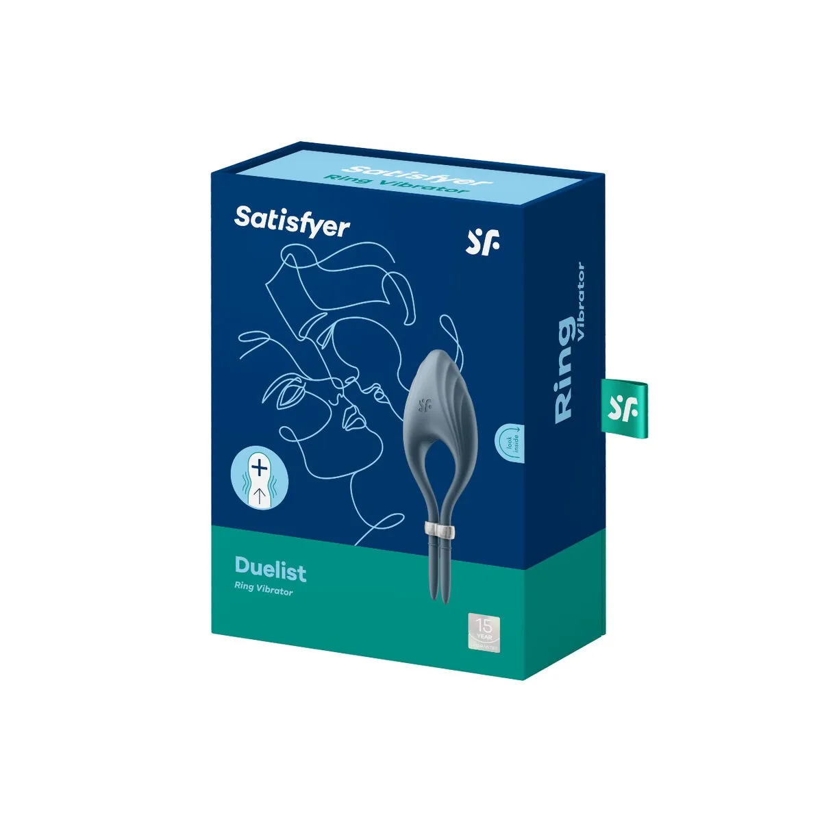 Duelist Ringvibrator Grau von Satisfyer Ring | Fesselliebe.de